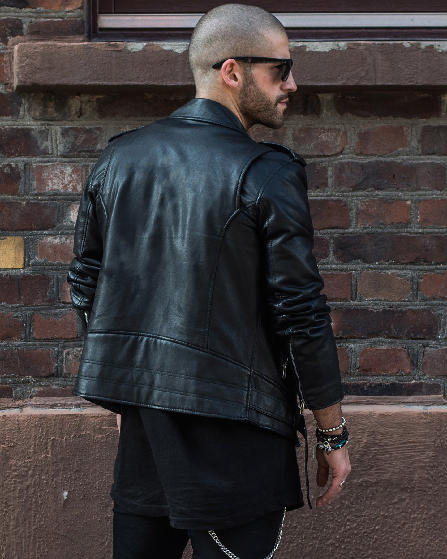 BIKER JACKET SILVER ZIPPER