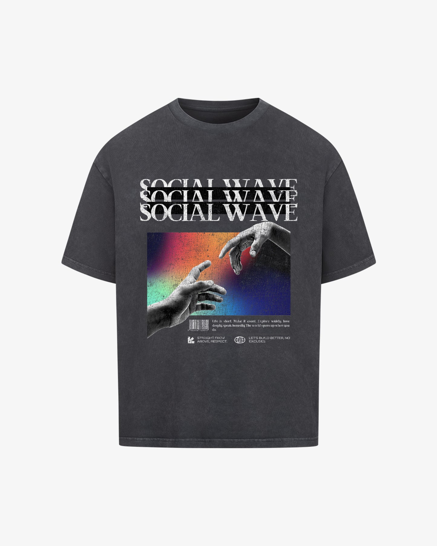 SOCIAL WAVE OVERSIZED T-SHIRT