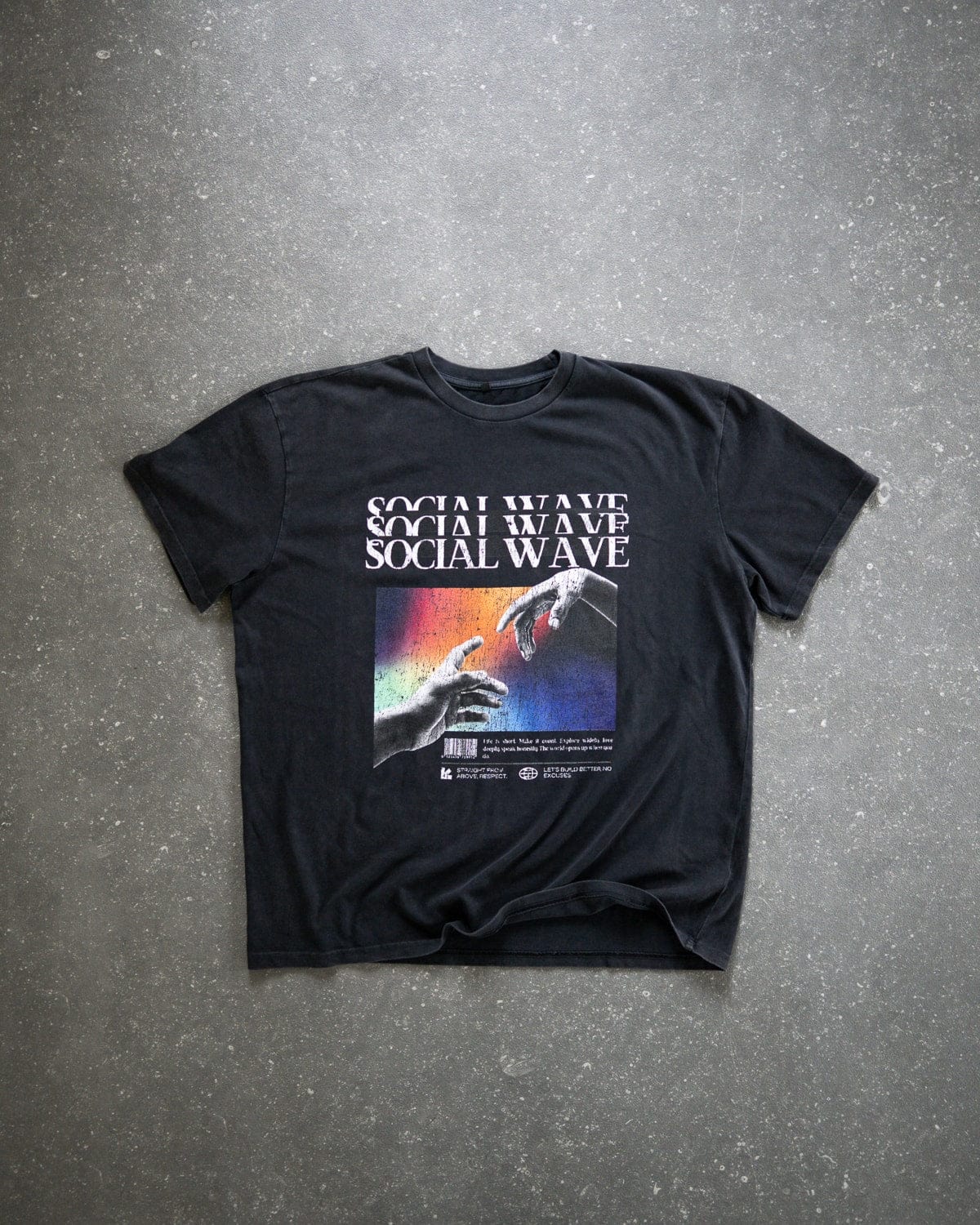 MarketPrint T-Shirt SOCIAL WAVE OVERSIZED T-SHIRT