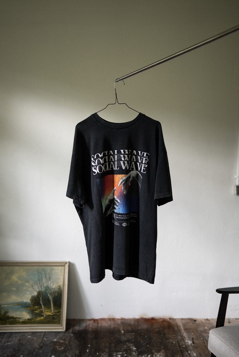MarketPrint T-Shirt SOCIAL WAVE OVERSIZED T-SHIRT