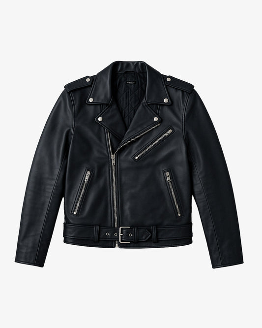 BIKER JACKET SILVER ZIPPER