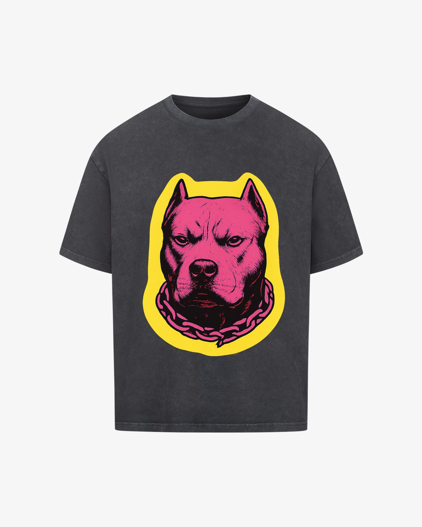 PIT BULL POP ART OVERSIZED T-SHIRT