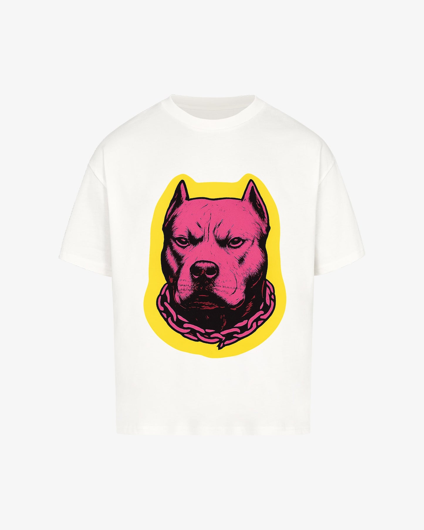 PIT BULL POP ART OVERSIZED T-SHIRT