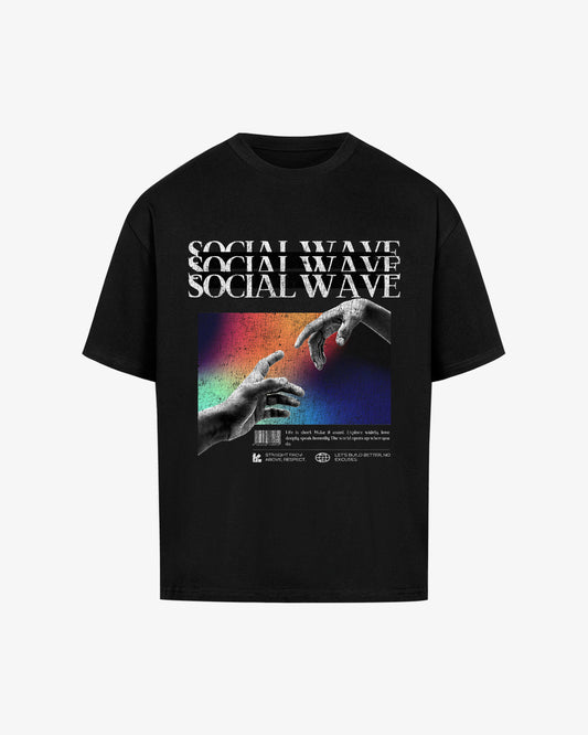 SOCIAL WAVE OVERSIZED T-SHIRT