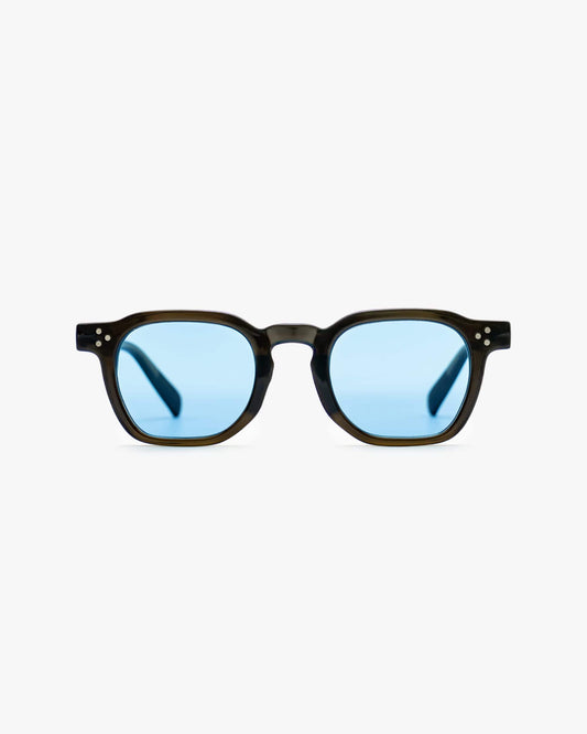 SMJ STYLE accessoires OLIVGRÜN / BLAUE GLÄSER VOID