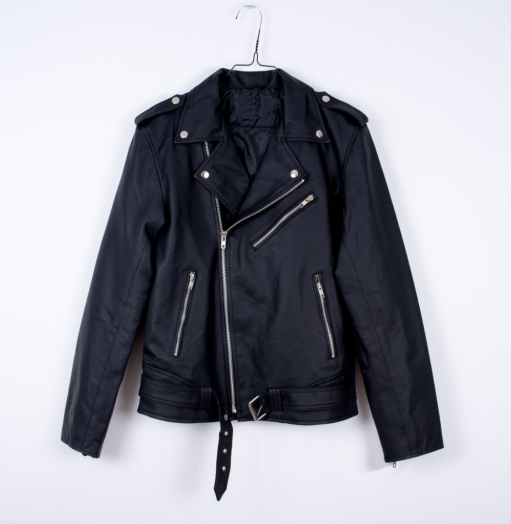 BIKER JACKET SILVER ZIPPER